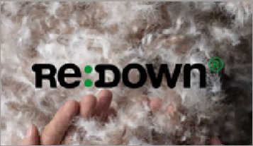 Pure warmth from recycled down