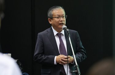 Reuse Meetup:The toast was given by Mr. Yoshifumi Nagatani, Head of Internal Audit at BOOKOFF Group Holdings.