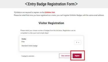 1. Choose the number and click "Register"